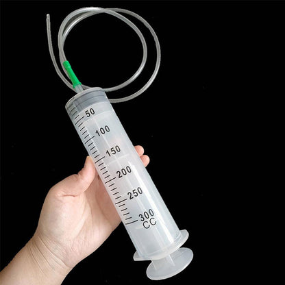 Large Capacity Oil Suction Syringe, Reusable Needle Barrel Pump with Scale for Vehicles & Machinery