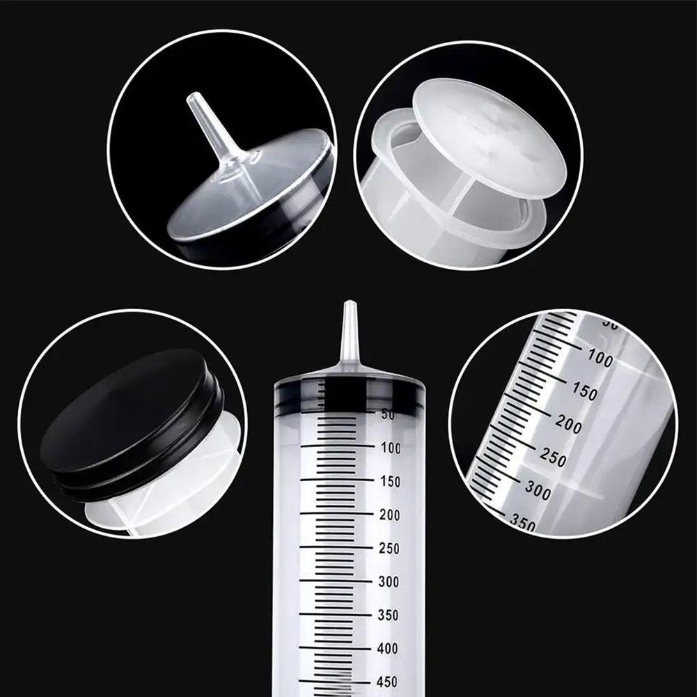 Large Capacity Oil Suction Syringe, Reusable Needle Barrel Pump with Scale for Vehicles & Machinery