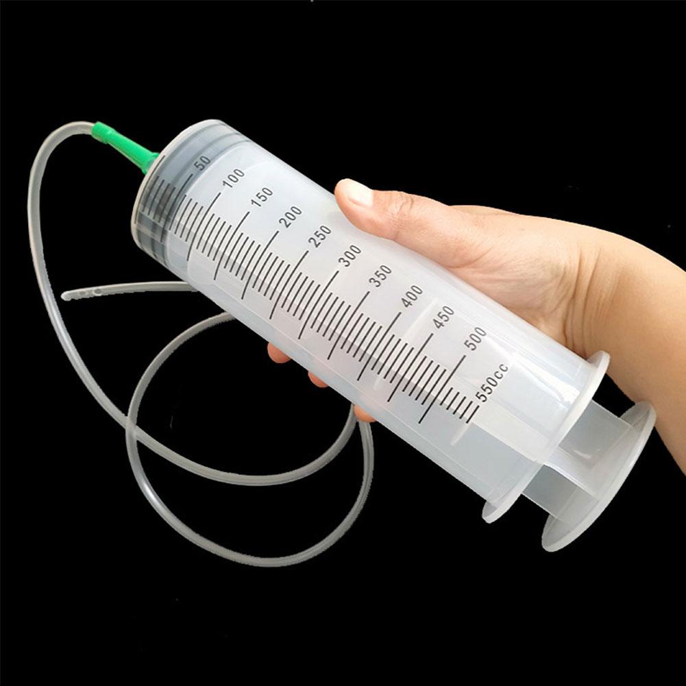 Large Capacity Oil Suction Syringe, Reusable Needle Barrel Pump with Scale for Vehicles & Machinery