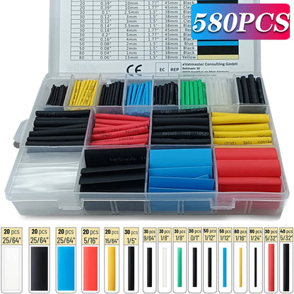Heat Shrink Tubing Set Thermoresistant Sleeved Protector For Wire Cable  Electrical Insulation 4