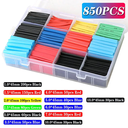 Heat Shrink Tubing Set Thermoresistant Sleeved Protector For Wire Cable  Electrical Insulation 5