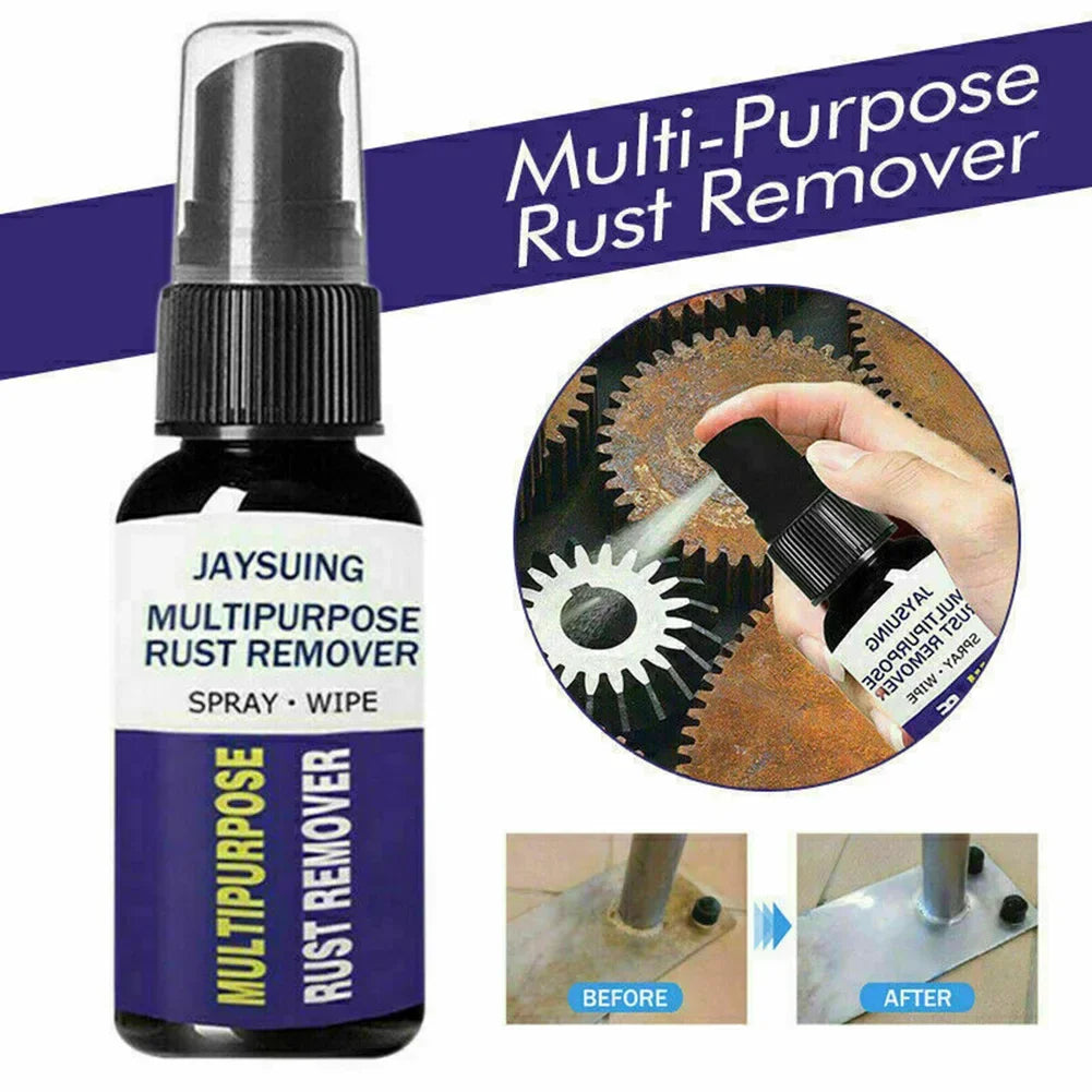 Potent Rust Remover for Cars, Multi-Purpose Anti-Rust Metal Chrome Cleaner, Car Detailing Maintenance & Protection