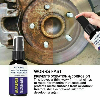 Potent Rust Remover for Cars, Multi-Purpose Anti-Rust Metal Chrome Cleaner, Car Detailing Maintenance & Protection