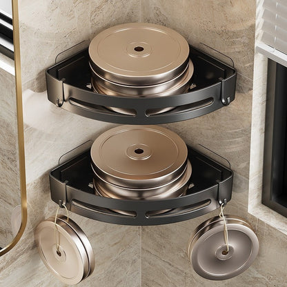 No Punching Required Bathroom Shampoo Holder Shower Caddy  Storage Shelf for Towels  Toiletries