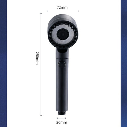High Pressurized Filter Shower Head 3 Mode Adjustable Spray with Massage Brush  Rain Faucet