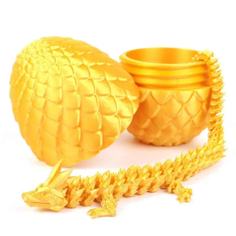 3D Printed Dragon Egg Full Articulated Dragon Model Movable Rotatable Desktop Ornament  Kid Toy 14