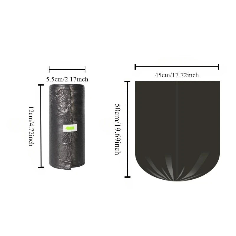 Thicken Disposable Garbage Bags 100 Pack Kitchen Trash Can Liners Leak Proof & Durable Waste Bags