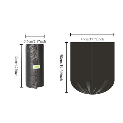 Thicken Disposable Garbage Bags 100 Pack Kitchen Trash Can Liners Leak Proof & Durable Waste Bags