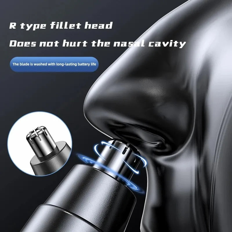 Professional Black Electric Nose Hair Trimmer For Men  WomenPainless EarNose Grooming With High Spe 3