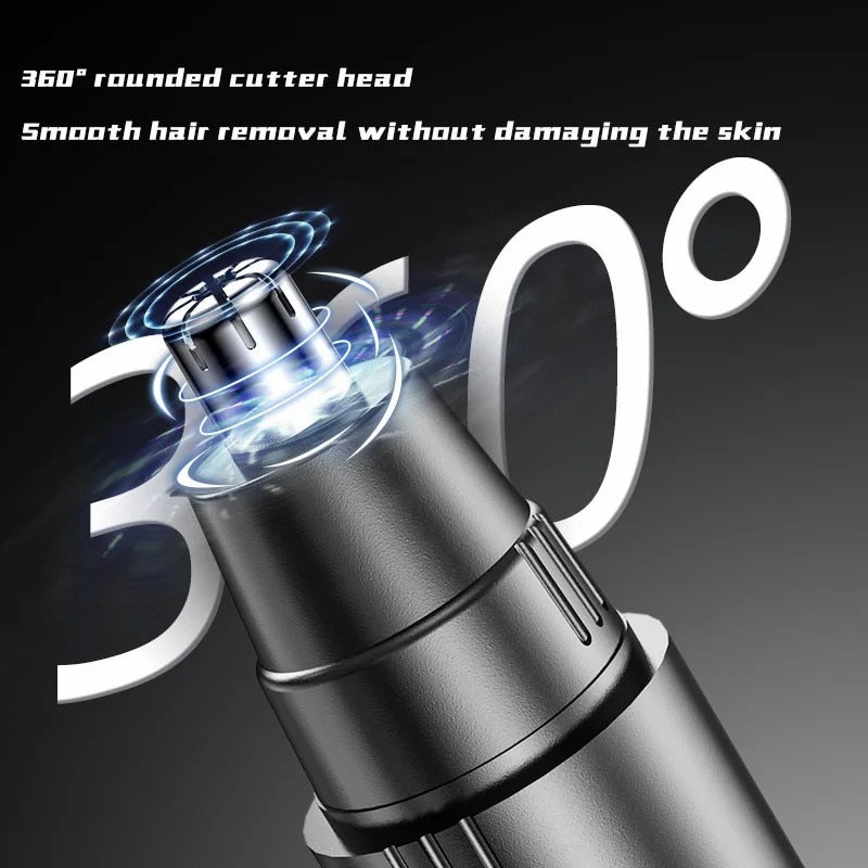 Professional Black Electric Nose Hair Trimmer For Men  WomenPainless EarNose Grooming With High Spe 5