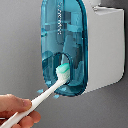 Smart Toothpaste Dispenser Wall Mount Hands Free Automatic Squeezer  Toothbrush Holder For Organize 1