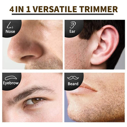 4 in 1 Beard Trimmer for Men Rechargeable Nose & Ear Hair Trimmer with Precision Grooming Kit