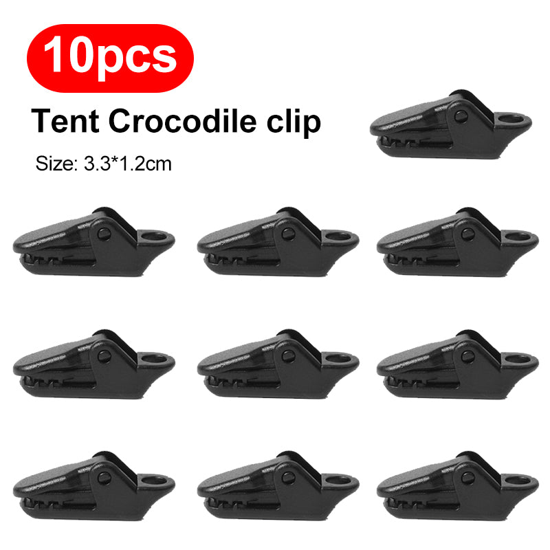 Heavy Duty Sturdy Tent Clips Anti Wind Tarpaulin Clips & Crocodile Clamp Hooks for Secure Outdoor Camping