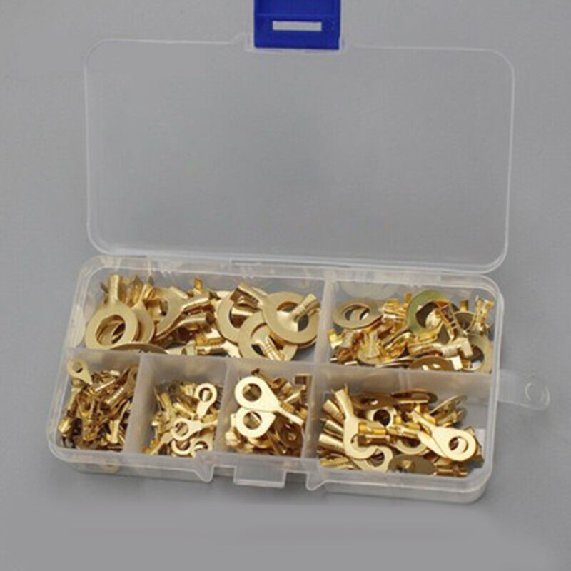 Round Terminal Block Set Premium Copper Plated O Type Lugs For Secure Electrical Connections 2