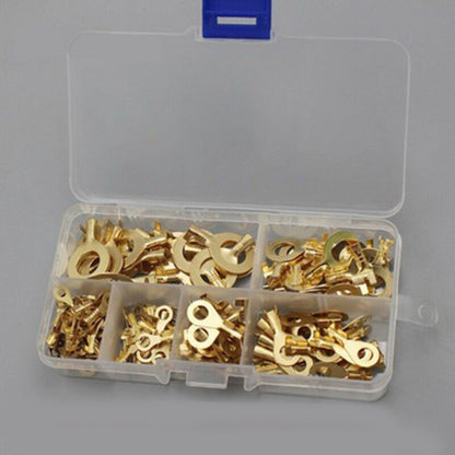 Round Terminal Block Set Premium Copper Plated O Type Lugs For Secure Electrical Connections 2