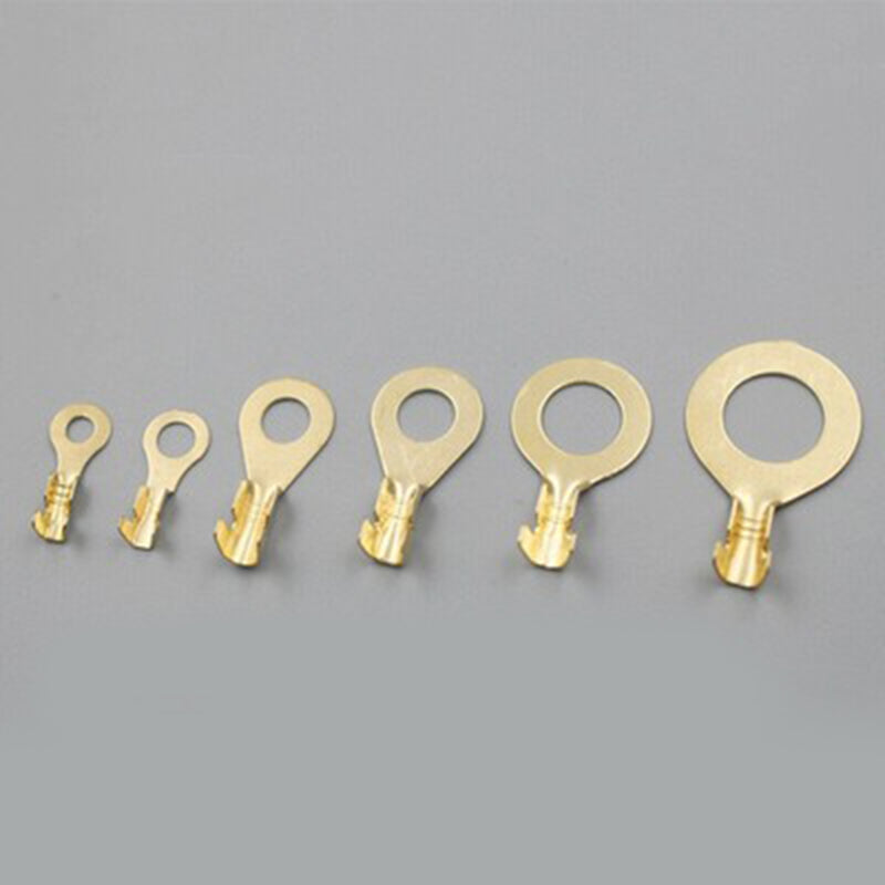 Round Terminal Block Set Premium Copper Plated O Type Lugs For Secure Electrical Connections 5
