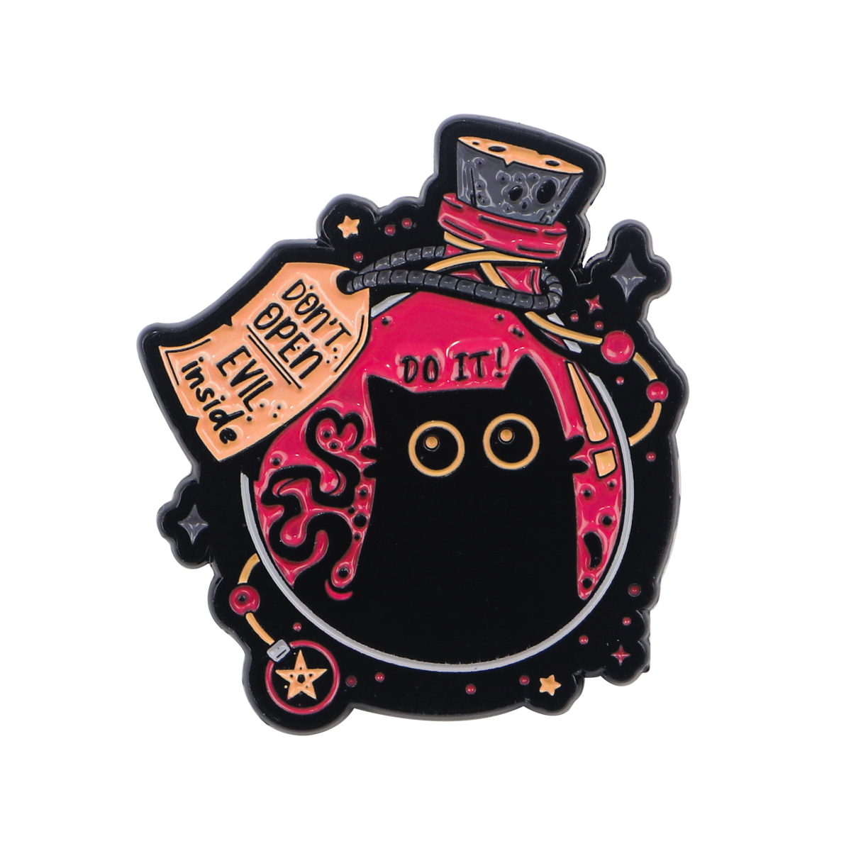 Cute Tiny Black Cat Enamel Pin Cartoon Animal Brooch for Jewelry Jackets  Gift Giving