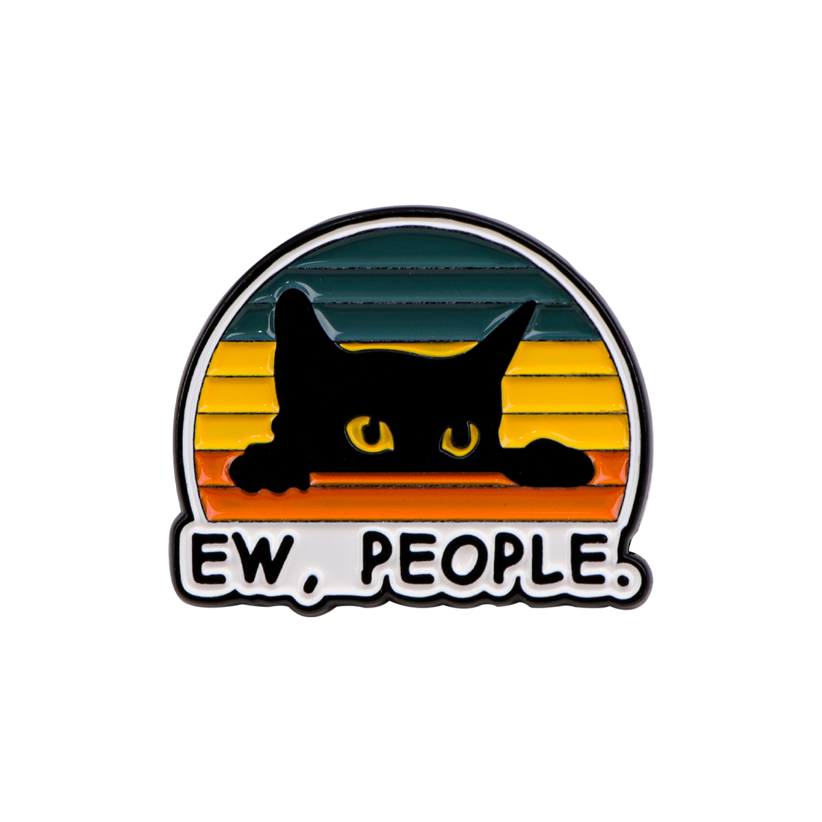 Cute Tiny Black Cat Enamel Pin Cartoon Animal Brooch for Jewelry Jackets  Gift Giving
