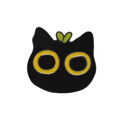 Cute Tiny Black Cat Enamel Pin Cartoon Animal Brooch for Jewelry Jackets  Gift Giving