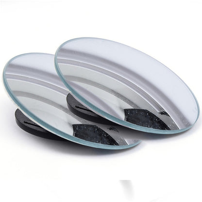 Car Blind Spot Mirror 360 Adjustable Convex Auxiliary Rearview Mirror with Wide Angle Frame for Ea
