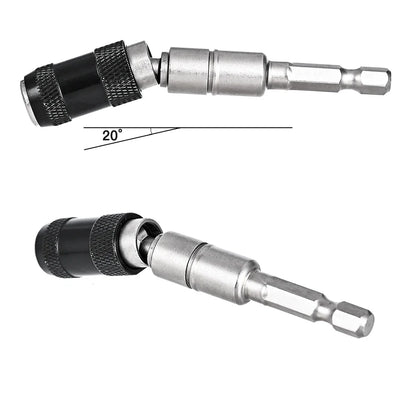 Drill Bit Holder With Pivot Magnetic Tip Holder Set 20 Swivel  Quick Release For Enhanced Precision 3