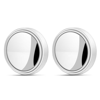 Car Blind Spot Mirror 360 Adjustable Convex Auxiliary Rearview Mirror with Wide Angle Frame for Ea