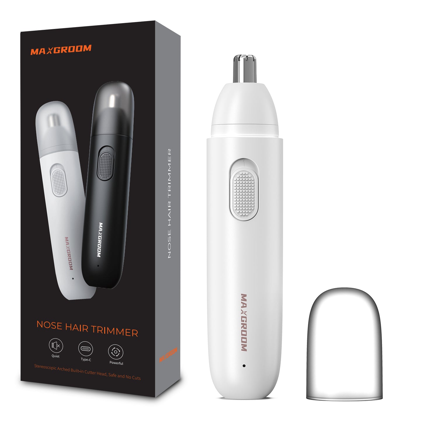 Rechargeable Nose Hair Trimmer For Men 360 Rotating Dual Blade Electric Shaver Painless  Safe For E 6