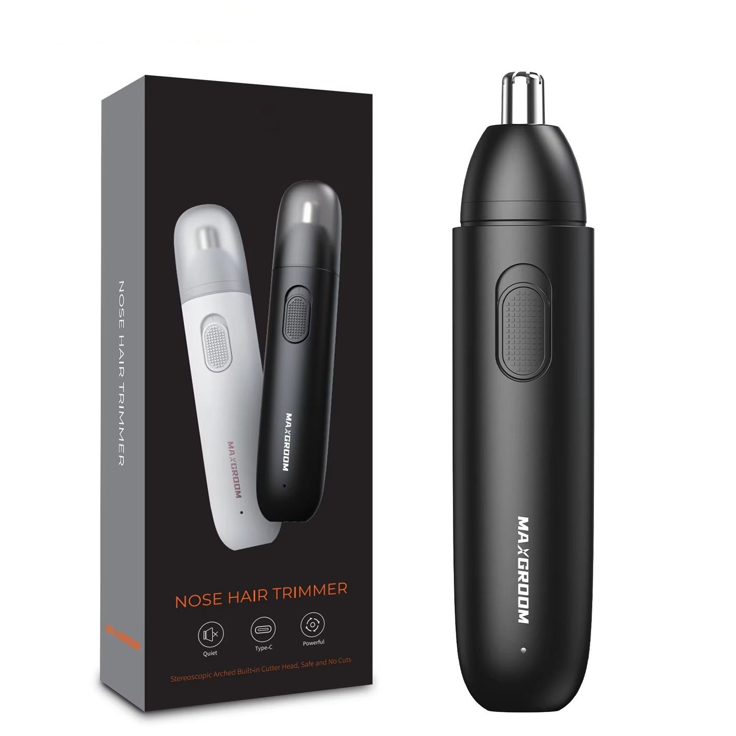 Rechargeable Nose Hair Trimmer For Men 360 Rotating Dual Blade Electric Shaver Painless  Safe For E 7