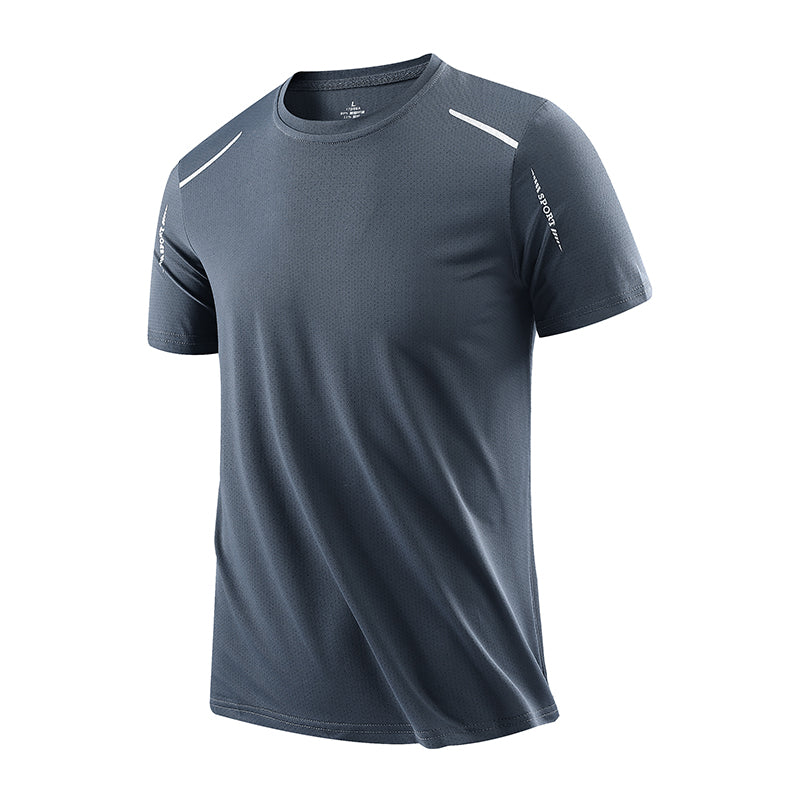 Men Running TShirt Trendy Tees For Summer QuickDry  Breathable Casual Style 9