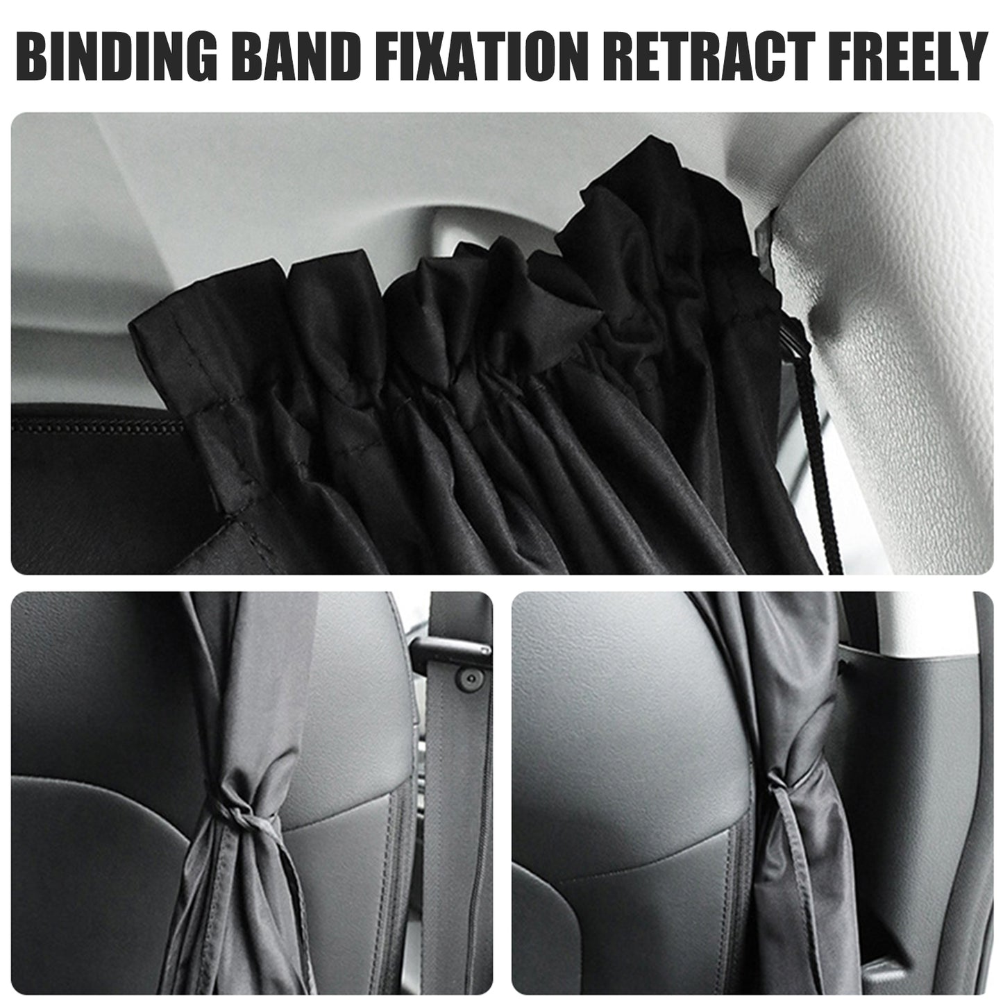 Car Sun Shades  Privacy Curtains Universal Rear Seat Divider  Side Window Blackout Covers for Car
