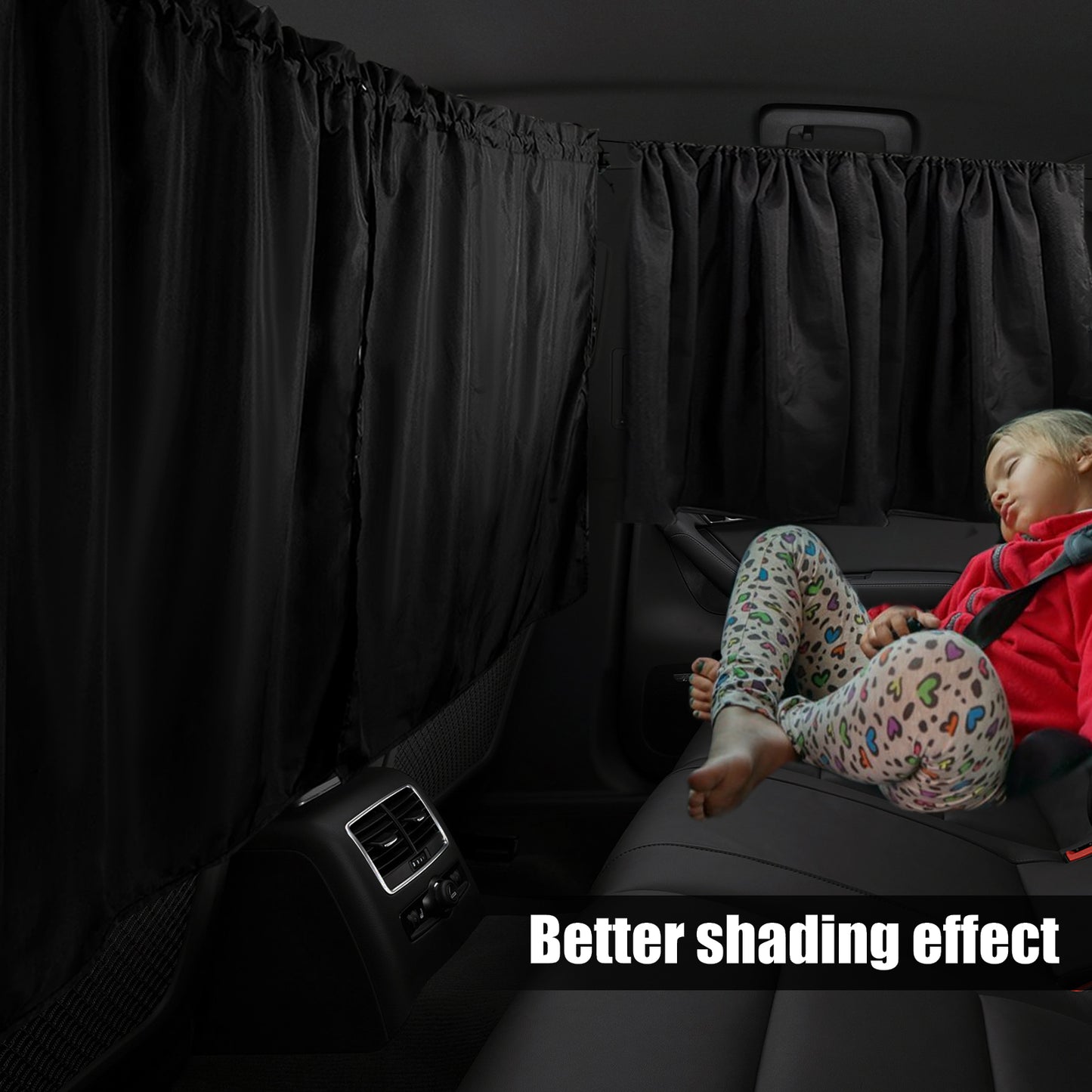 Car Sun Shades  Privacy Curtains Universal Rear Seat Divider  Side Window Blackout Covers for Car