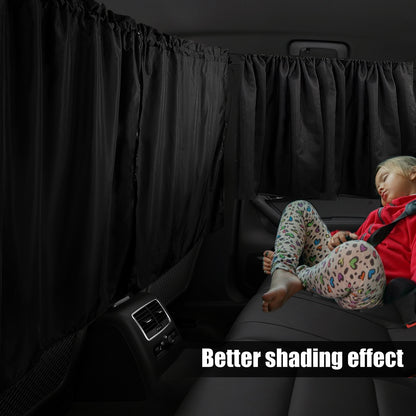 Car Sun Shades  Privacy Curtains Universal Rear Seat Divider  Side Window Blackout Covers for Car