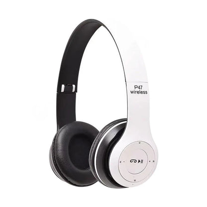 P47 Wireless Bluetooth Headset Stereo Folding OverEar Headphones For Sports Gaming  Phone 6