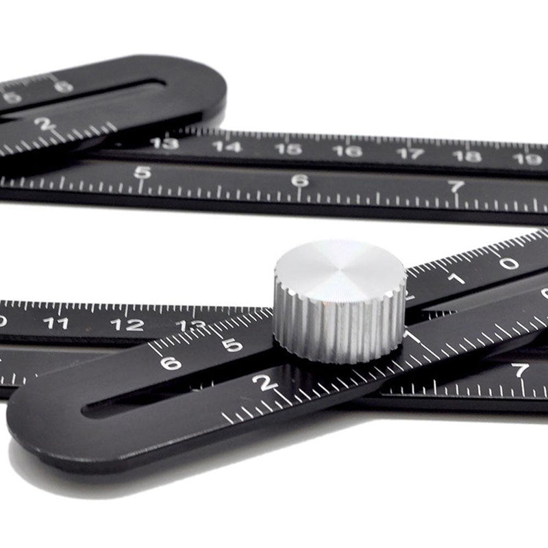 Heavy Duty Aluminum Folding Ruler Precision DIY Positioning Tool For Carpentry Punching  Constructi 4