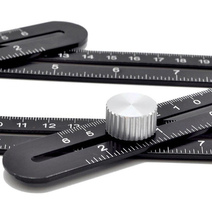 Heavy Duty Aluminum Folding Ruler Precision DIY Positioning Tool For Carpentry Punching  Constructi 4