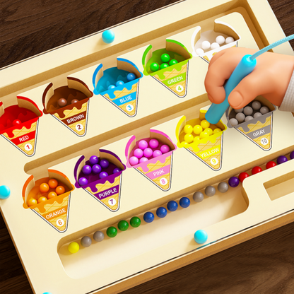 Kids Magnetic Maze Toy Educational Bead Puzzle for Focus Practice Concentration  Brain Developmen