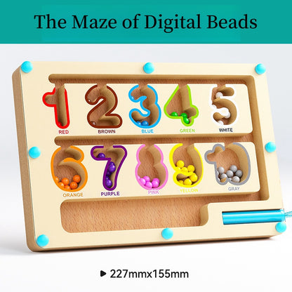 Kids Magnetic Maze Toy Educational Bead Puzzle for Focus Practice Concentration  Brain Developmen