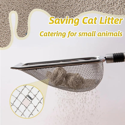 Stainless Steel Cat Litter Scoop Durable Rust Resistant  Easy Clean With Ergonomic Handle For Quick 3