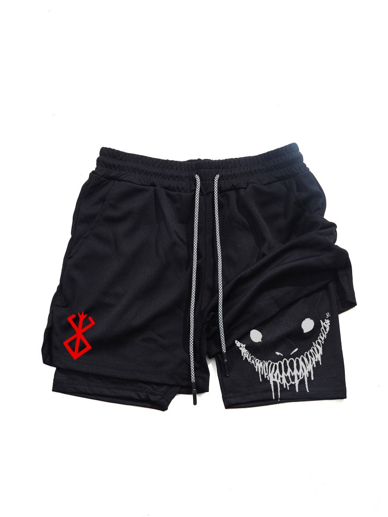 Men Gym Shorts With Double Layer Breathable Running Shorts For Workouts  Training 1