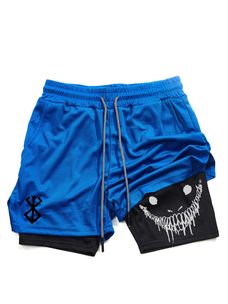 Men Gym Shorts With Double Layer Breathable Running Shorts For Workouts  Training 2