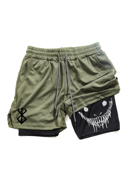 Men Gym Shorts With Double Layer Breathable Running Shorts For Workouts  Training 3