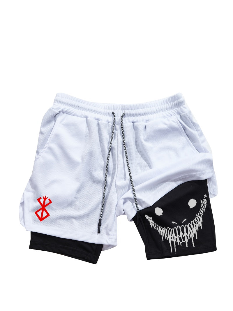 Men Gym Shorts With Double Layer Breathable Running Shorts For Workouts  Training 5