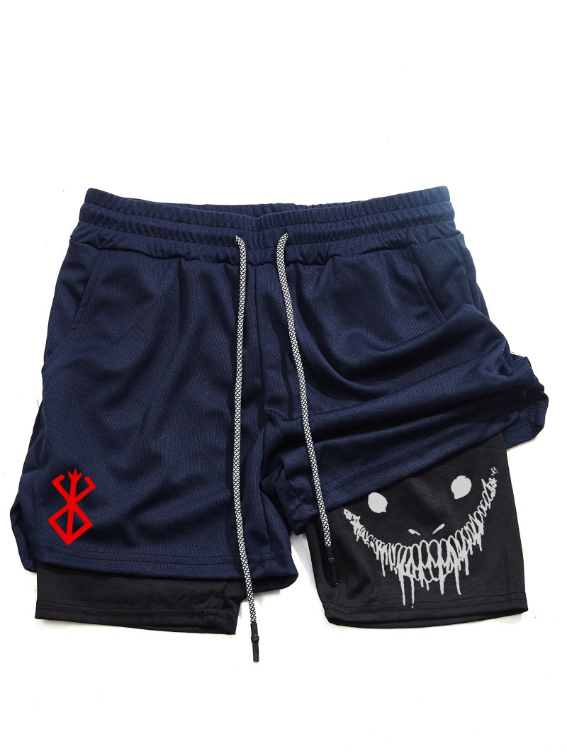 Men Gym Shorts With Double Layer Breathable Running Shorts For Workouts  Training 6