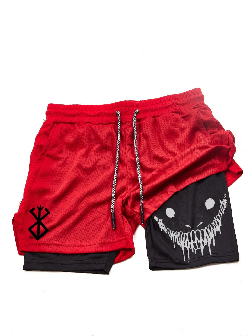 Men Gym Shorts With Double Layer Breathable Running Shorts For Workouts  Training 7