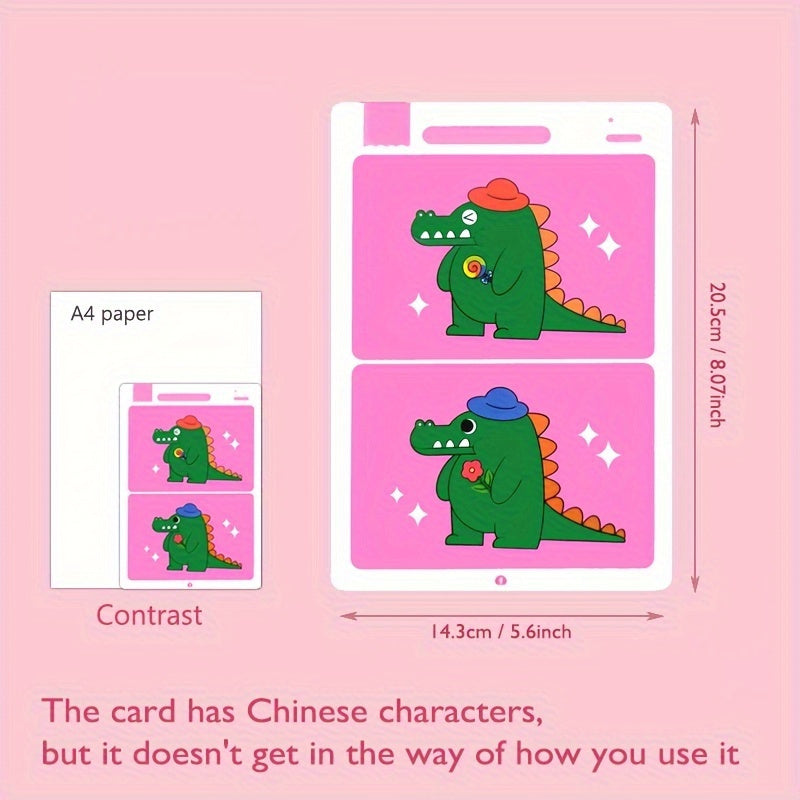 Educational Fault Finding Game Reusable Wiping Paper For Focus  Attention Training Kids Learning Ac 3