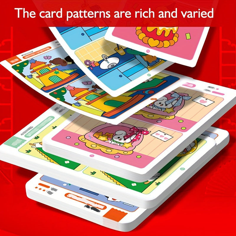Educational Fault Finding Game Reusable Wiping Paper For Focus  Attention Training Kids Learning Ac 4