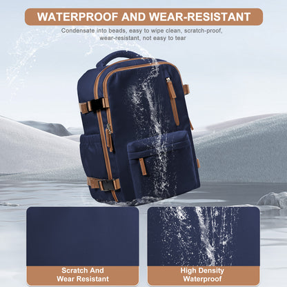 Men's Travel Backpack, Waterproof Business Cabin Bag, Large Multi-Functional Backpack for Everyday Use