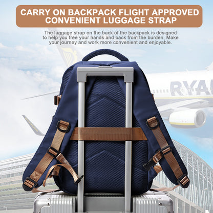 Men's Travel Backpack, Waterproof Business Cabin Bag, Large Multi-Functional Backpack for Everyday Use