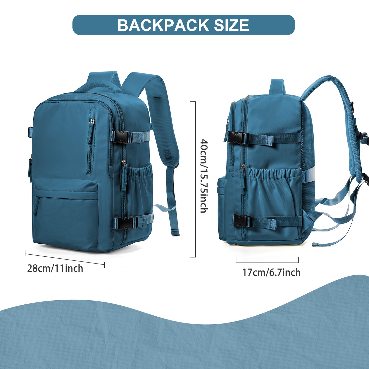 Men's Travel Backpack, Waterproof Business Cabin Bag, Large Multi-Functional Backpack for Everyday Use