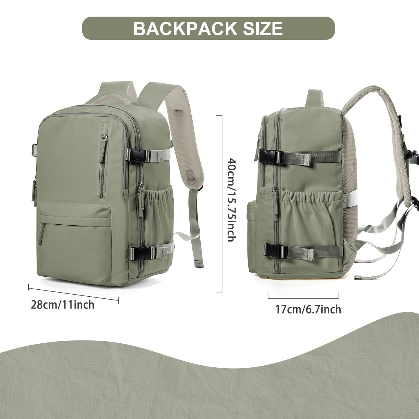 Men's Travel Backpack, Waterproof Business Cabin Bag, Large Multi-Functional Backpack for Everyday Use